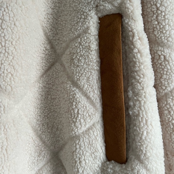 Jones New York NWT Fuzzy Mid Length Jacket Cream - Picture 2 of 6